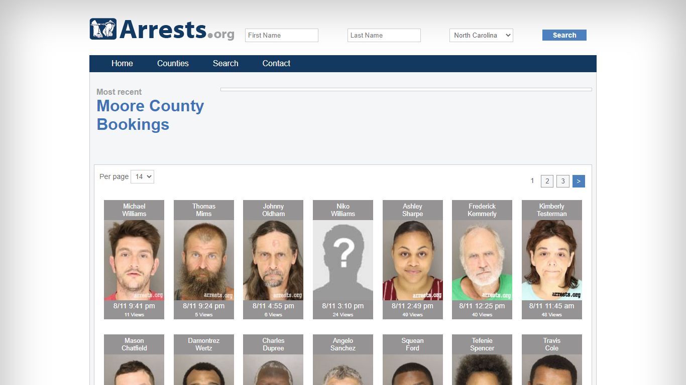 Moore County Arrests and Inmate Search